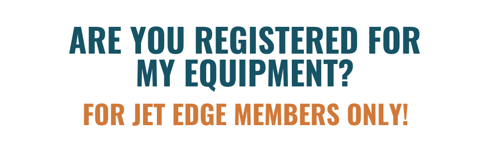 My Equipment Header Newsletter - Jet Edge Waterjets